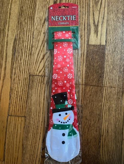Christmas Snowman Necktie