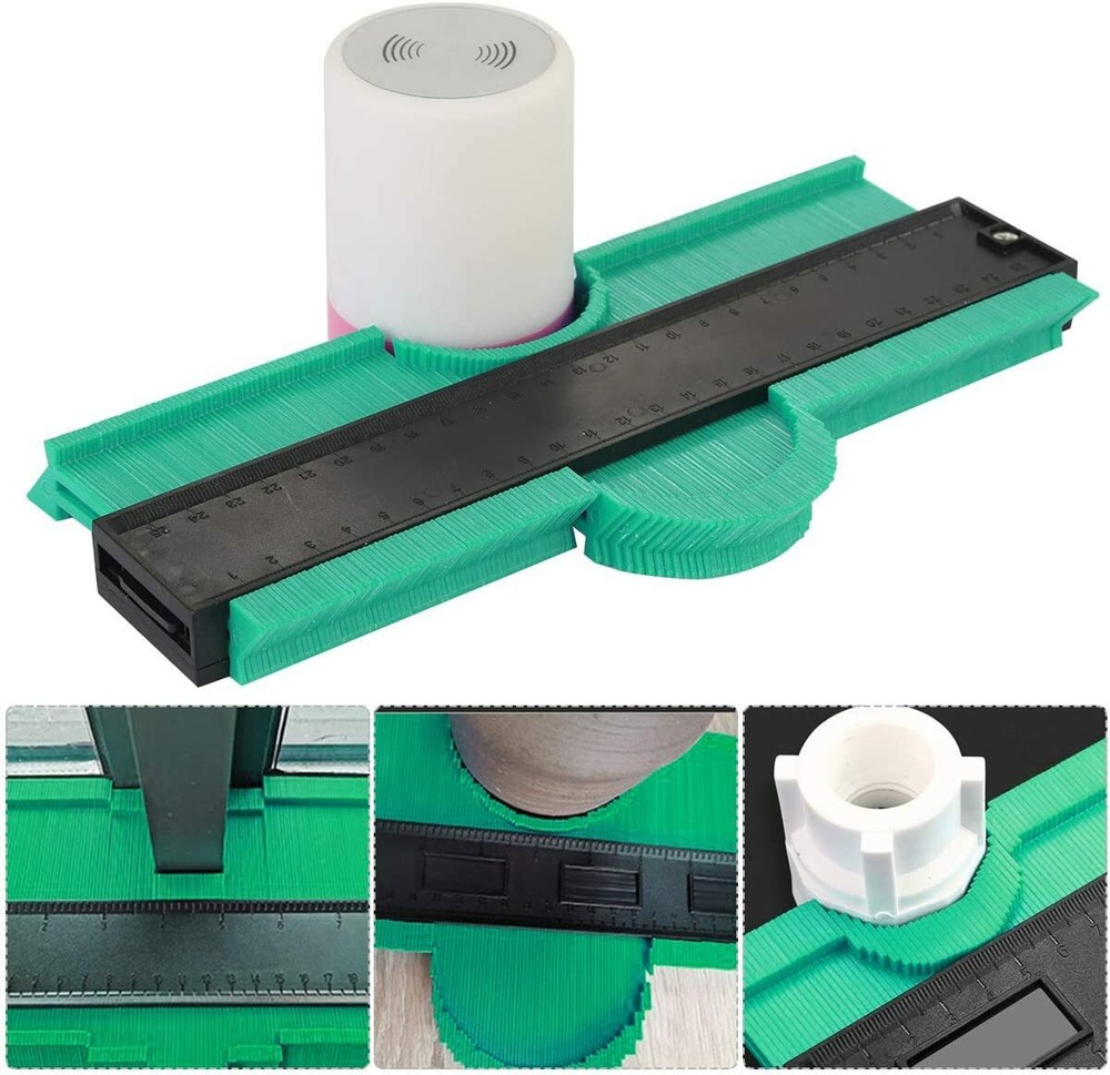 Contour Gauge 10" Plastic Profile Duplicator Precisely Irregular Shape BLUE