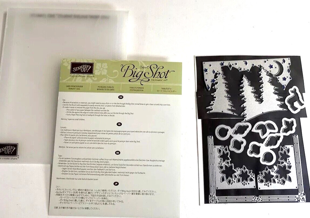 Stampin Up Card Front Builder Thinlits Metal Cutting Dies 144674 Die Set Only