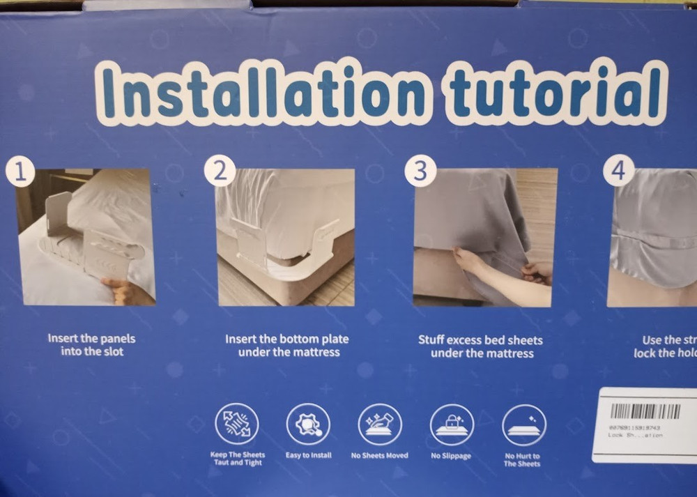 Lock Sheet Holders Keep Sheets Tight and Holds Corner Fitted Easy to Install 60