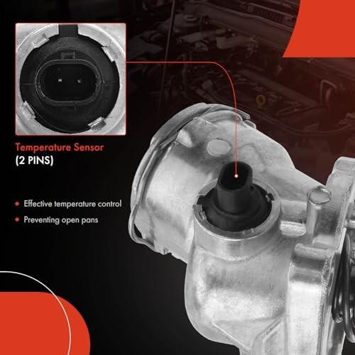 Engine Coolant Thermostat Housing Assembly with Gasket Compatible with