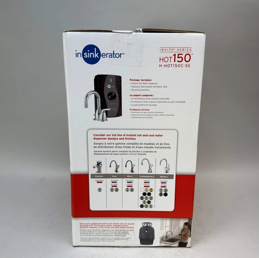 InSinkErator H-HOT150C-SS Water Dispenser - Chrome