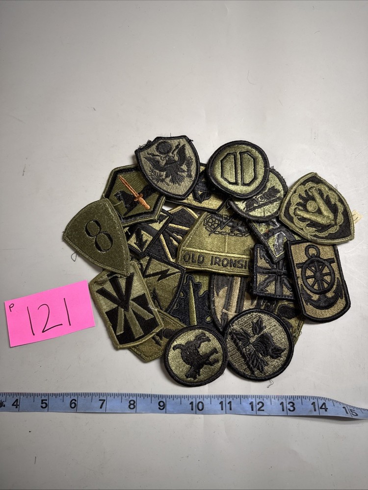 Cold War US Olive Drab Patch 21 Pieces P121