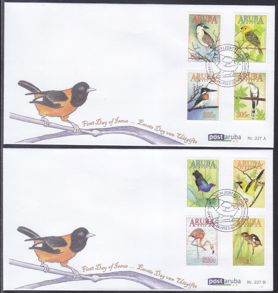 Aruba Issue FDC 2017 (227) Birds