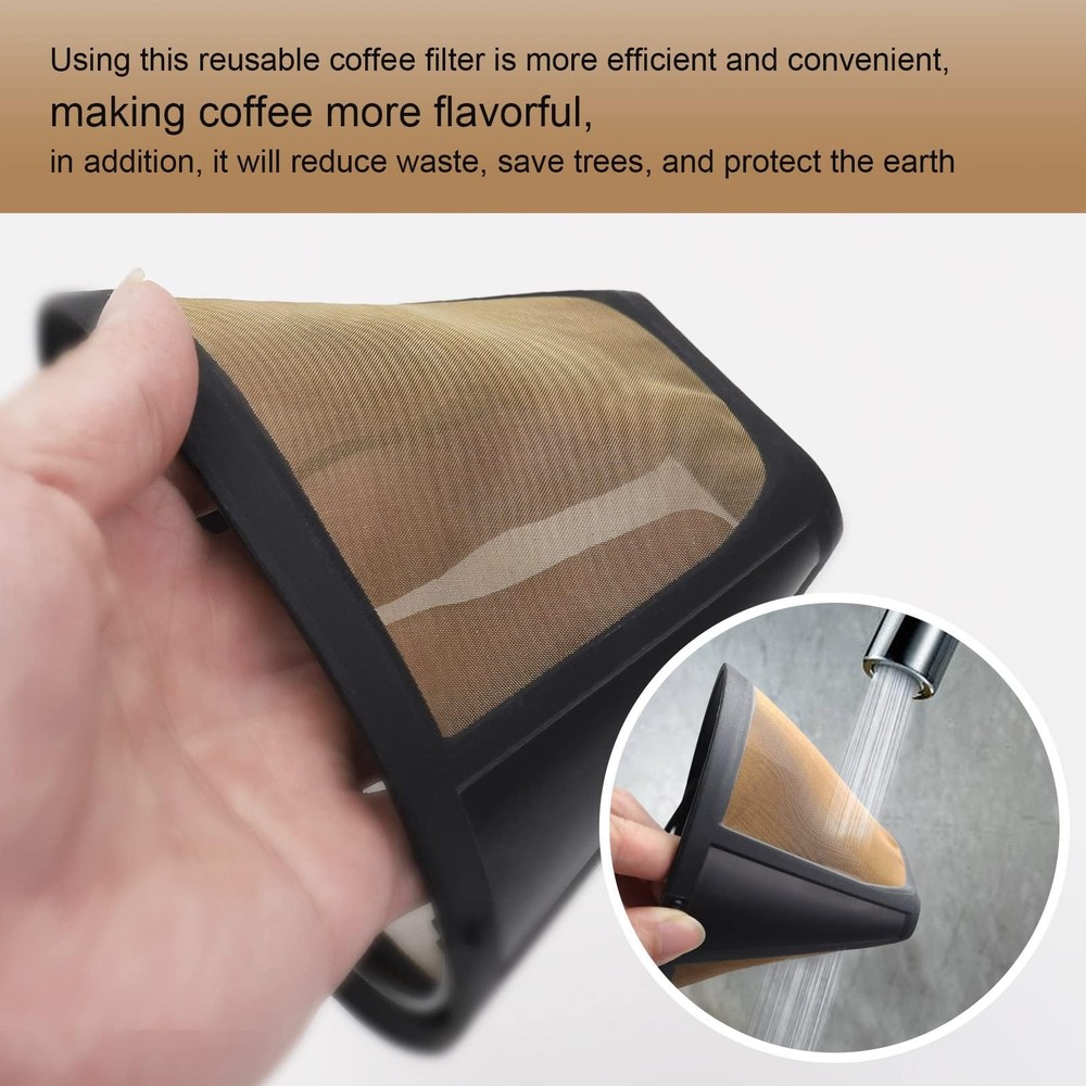 Reusable Coffee Filters Compatible with Moccamaster Machine, 2 Pack...