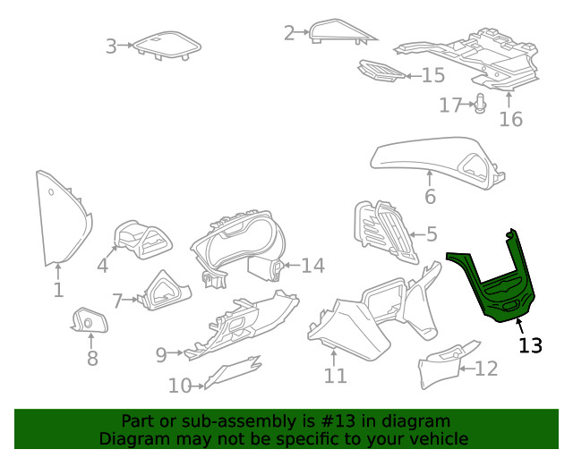 Genuine GM Indicator Bezel 84101305