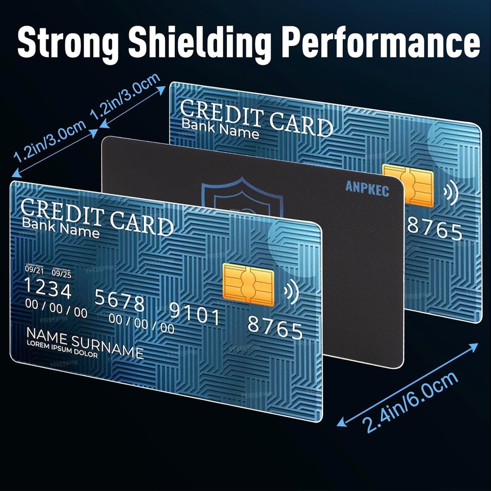 RFID Blocking Card NFC Contactless Credit Debit Card Protector (5 Pack)