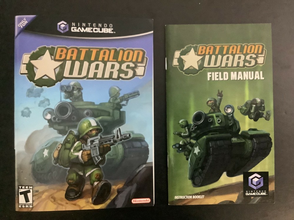 Batallion Wars Nintendo Gamecube Instruction Manual & Box Art Only