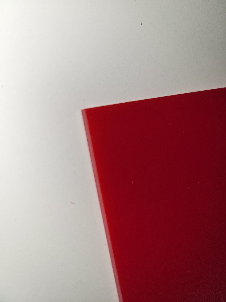 1/8" x 6" X 6" URETHANE / POLYURETHANE 95 A RED SHEET