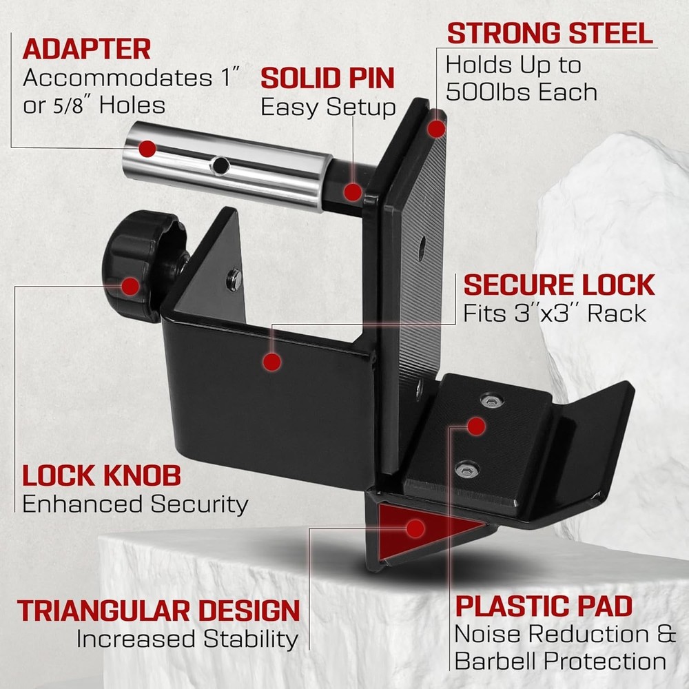 Power Rack Accessories with Lock Knob