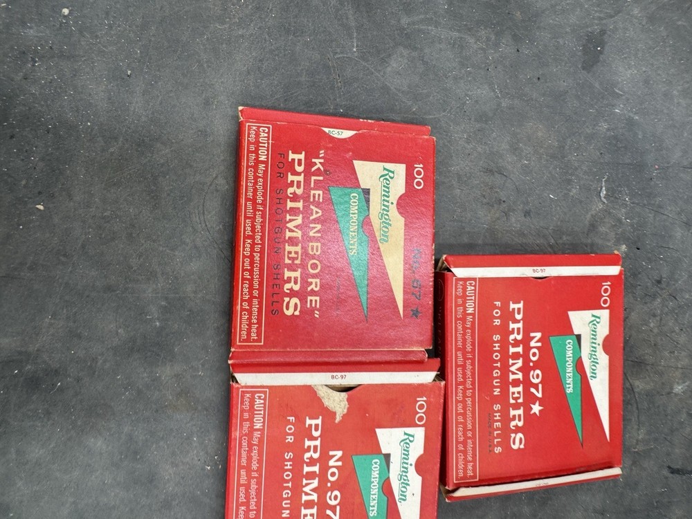 Vintage Remington Primers Empty Boxes Components No.97 Kleanbore