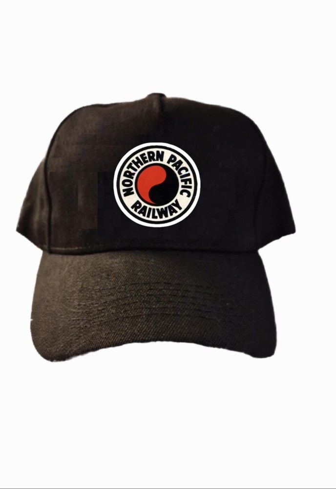 Northern Pacific Railway Hat,  Black   One Size Fits Most