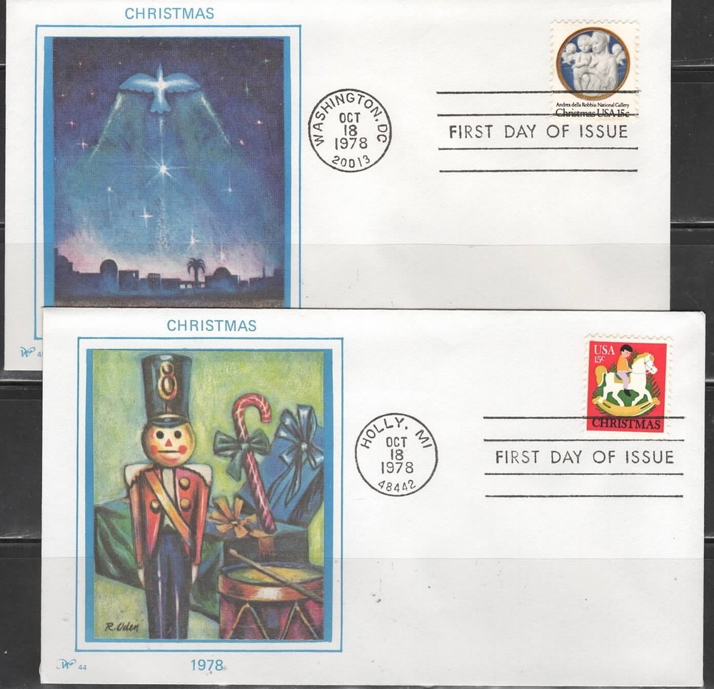 US Scott #1768 & 1769 Western "Silk" Cachet  FDC, Unaddressed