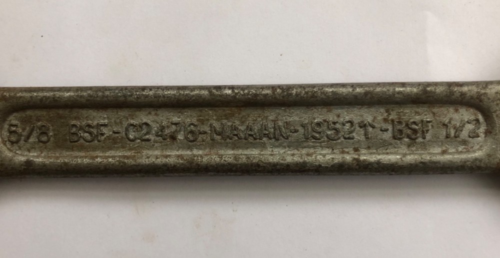 1952 MAAAN Spanner 9/16. 7/16