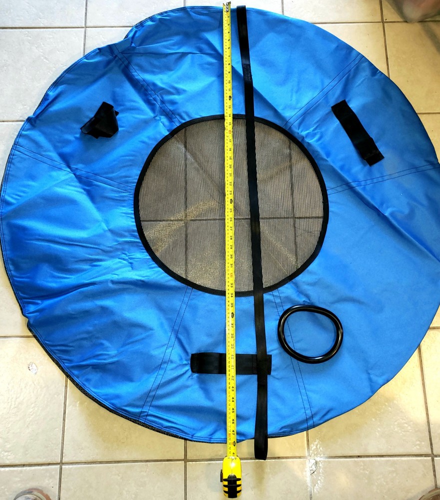 NEW RIVER POOL FLOAT Tire Tube CANVAS MESH-BOTTOM COVER ONLY
