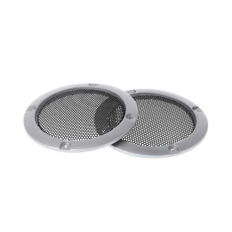 2pcs 3inch Decorative Steel Mesh Circle Speaker Protective Covers Cases