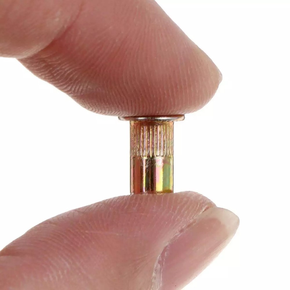 240pcs M4 M5 M6 M8 M10 Flat Head Threaded Binding Rivet Nut Insert Rivnut Kit