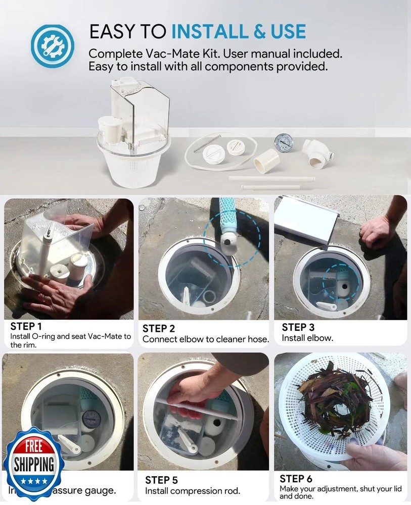 Pentair R211100 Vac-Mate Multi-Function Skimmer Attachment