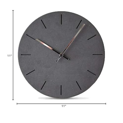 Modern Minimalist Concrete Collection Silent Wall Clock
