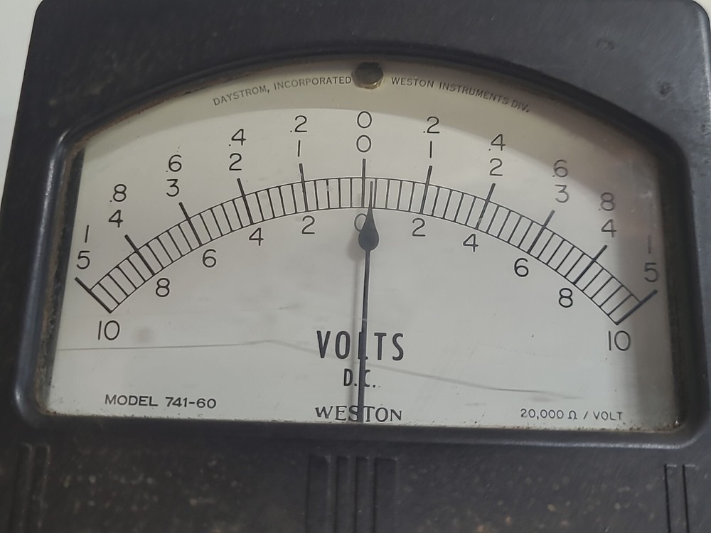 Weston Dc Voltmeter Model 741-60