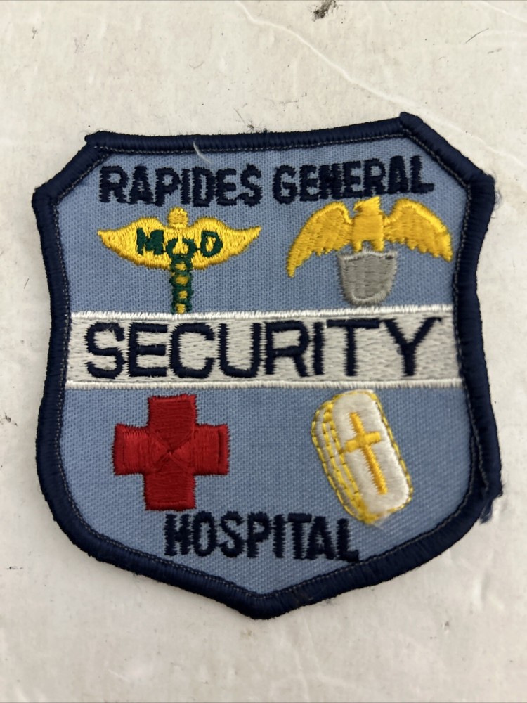 Rapids General Hospital Security Patch Blue 3”