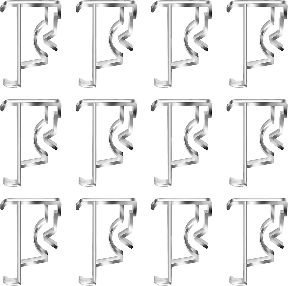 12 Pcs Valance Blind Clips Replacement Clear 2 Inch Blind Clips Plastic