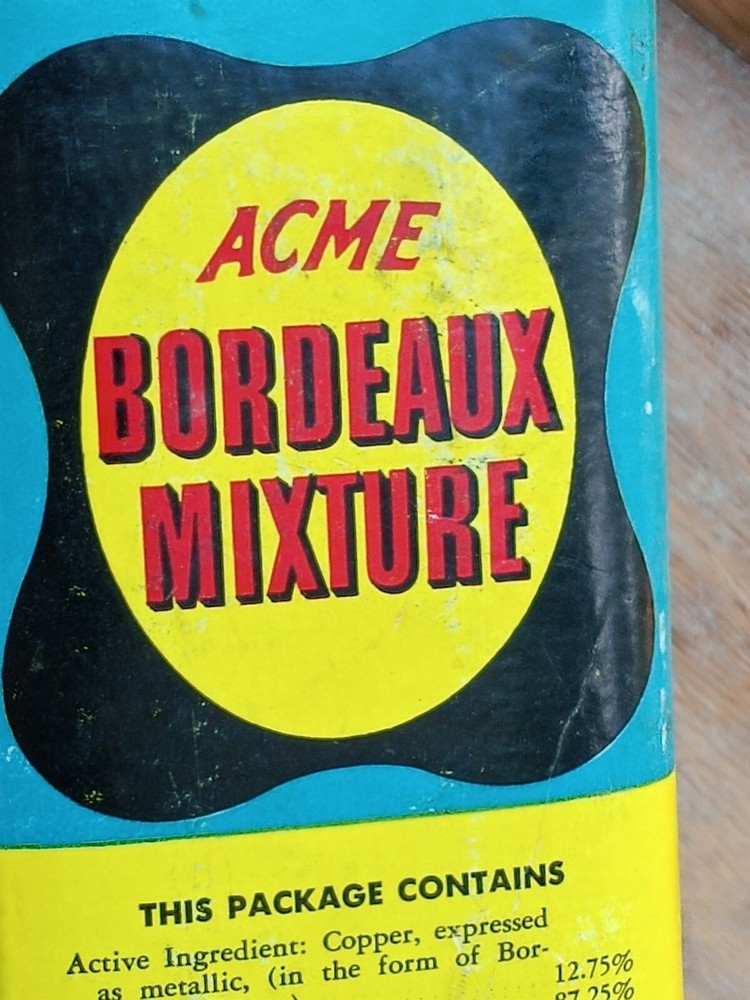 Vintage Acme Bordeaux Mixture Container