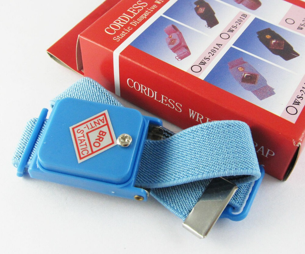 1pcs Cordless Wireless Anti-Static Wrist Strap NEW