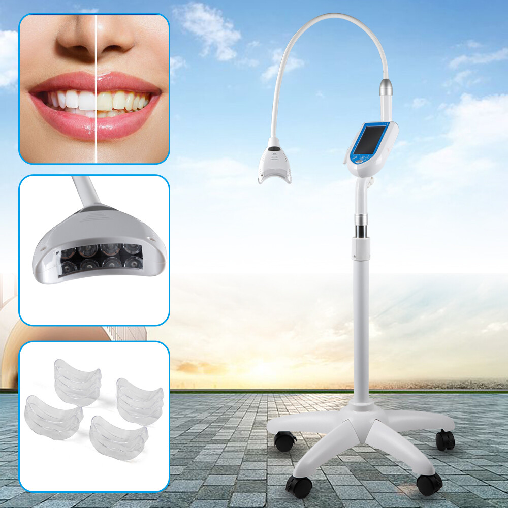 Dental Mobile Bleaching Lamp Teeth Whitening Machine Cold LED Light Touch Screen