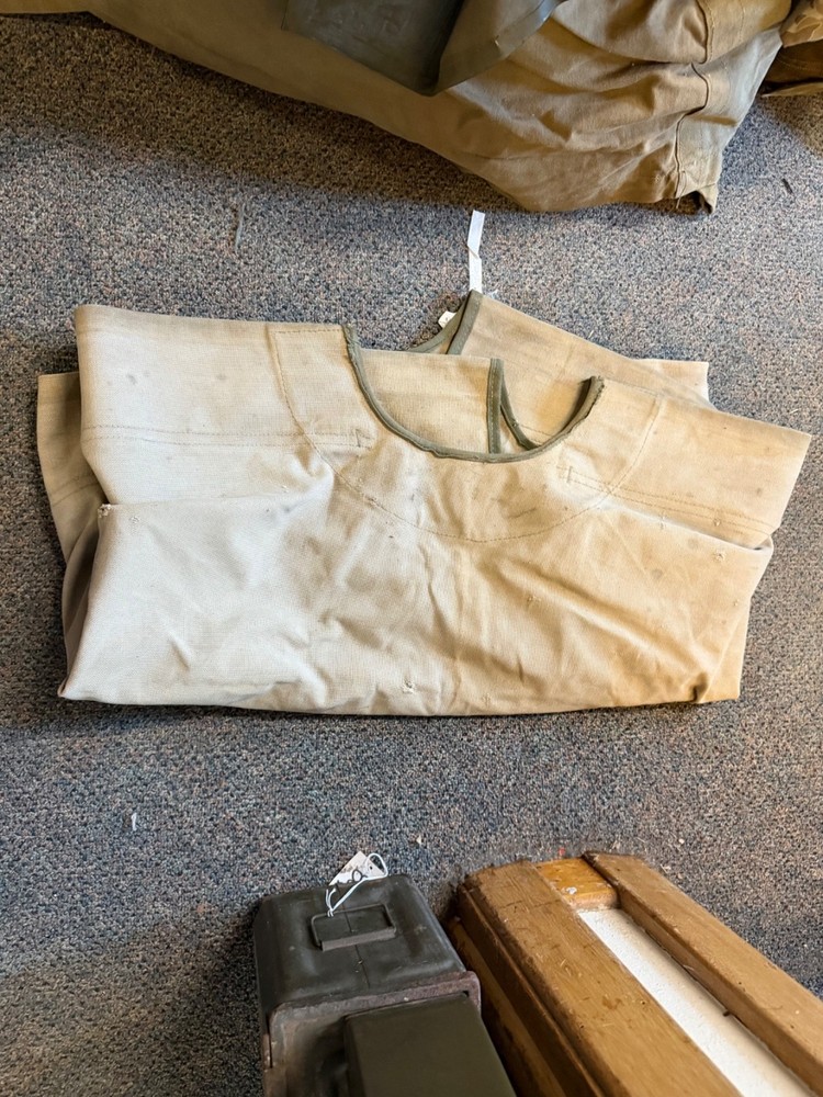 ORIGINAL WWII US ARMY M1938 COT REPLACEMENT TOP STRETCH CANVAS-NOS