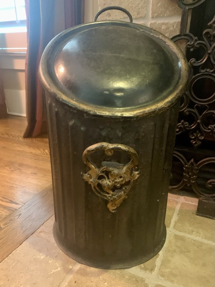Antique Fireplace  Coal Bin Hod wood