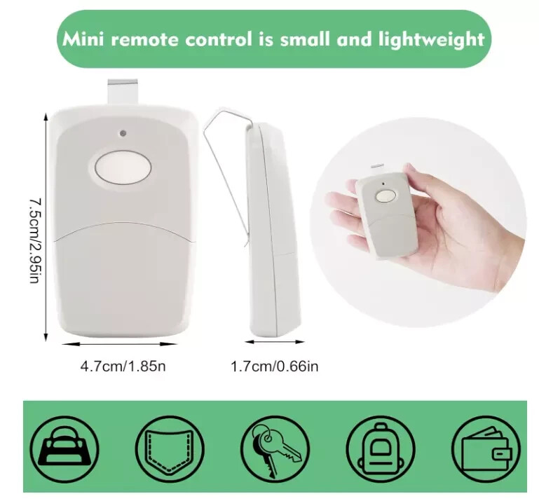 2-PACK Remotes For Linear 10 dip 300MHz Multicode Transmitter Garage Door