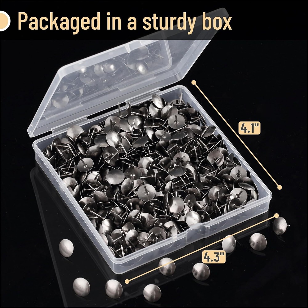 Mr. Pen- Thumb Tacks, 500 Pack, Black, Flat Push Pins, Thumbtack, Black