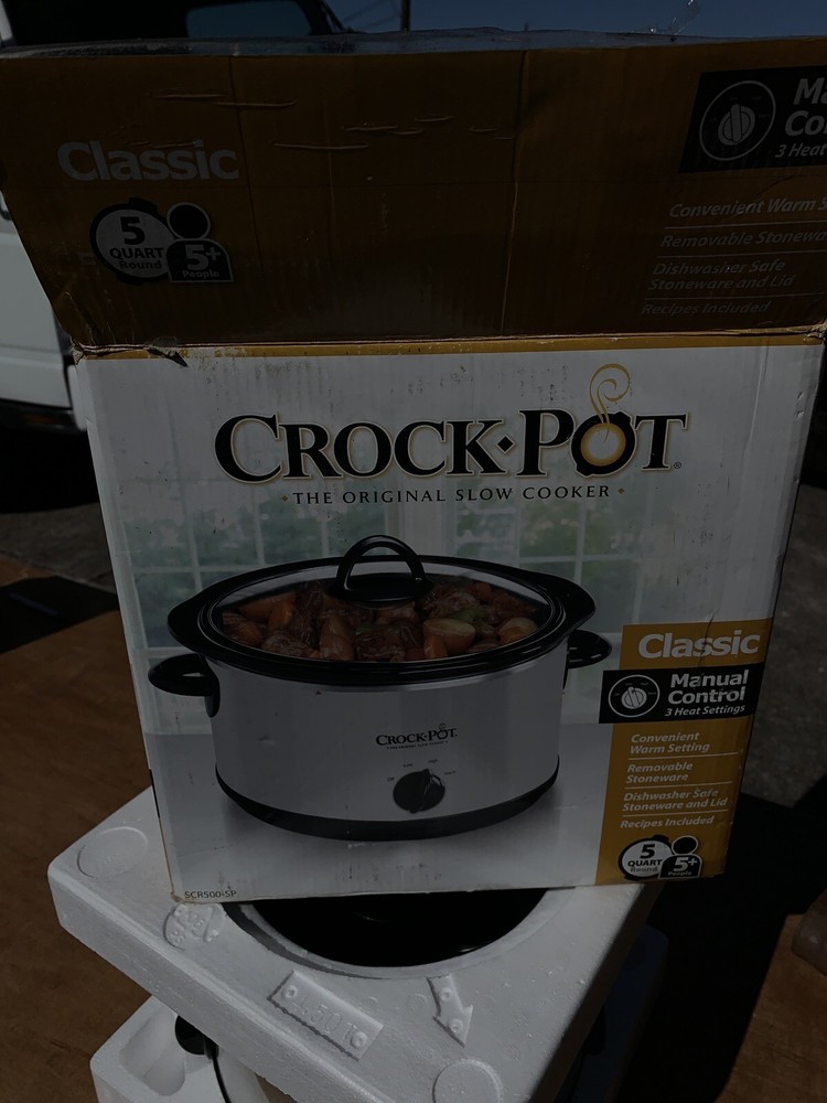 Crock-Pot Classic 5-Quart Convenient Warm Setting Original Slow Stoneware Cooker