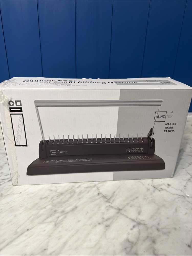 Binditek - ECOPLUS - Manual Comb Binding Machine - 19 Holes - 145 sheet binding