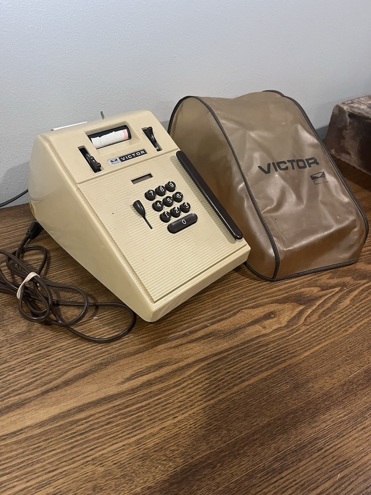 Vintage Victor 78254 10 Key Adding Machine POWERS ON & WORKS