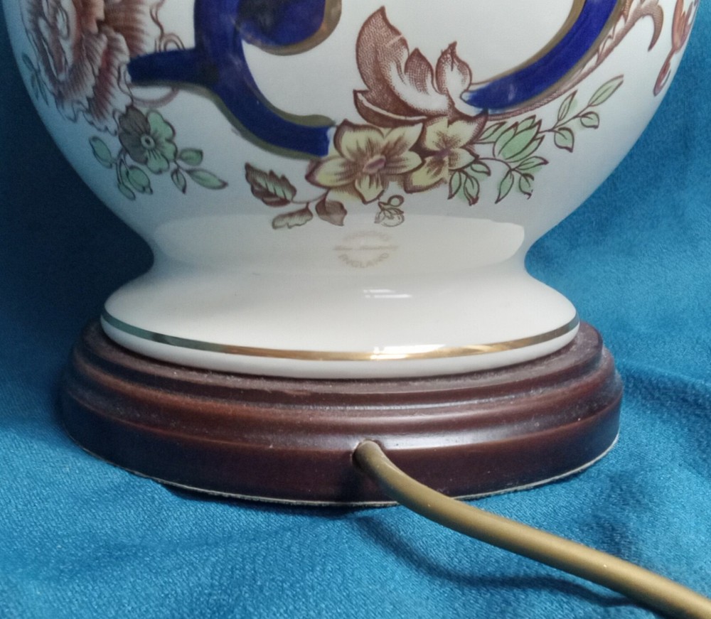 Mason ironstone Blue Mandalay Table Lamp