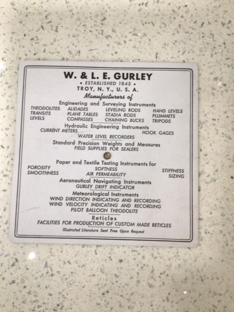Cox’s Stadia Computer made by W. & L.E. Gurley