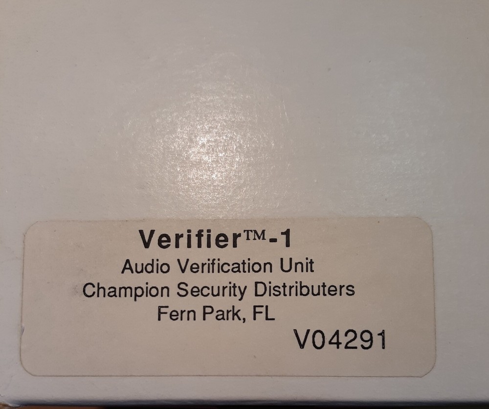 Champion Security VF-1 VERIFIER 2-Way Voice Module kit (NOS)