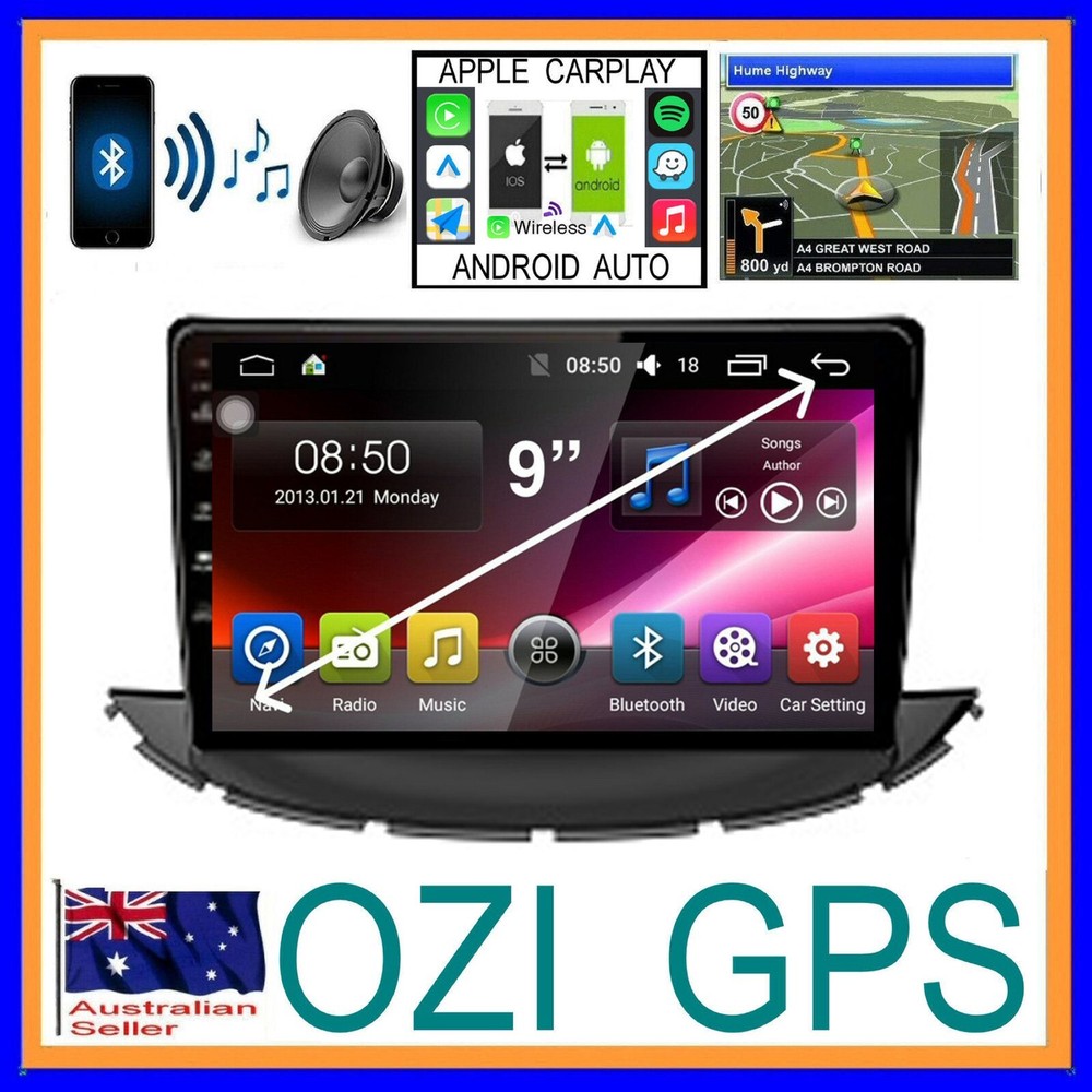 HOLDEN  TRAX 2017+  GPS APPLE CARPLAY ANDROID AUTO CAMERA DAB TPMS DVR BLUETOOTH