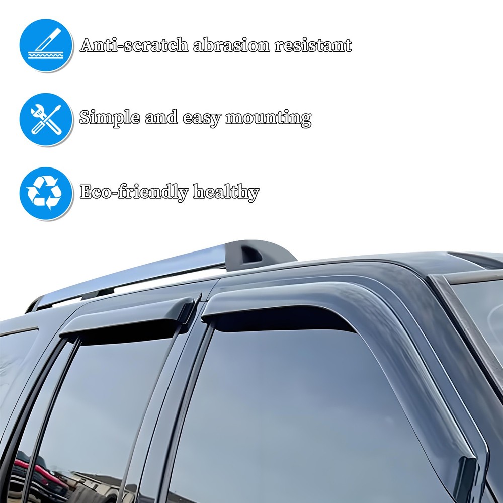 4X For Honda Element 2003-2011 Window Visors Rain Guards Deflector