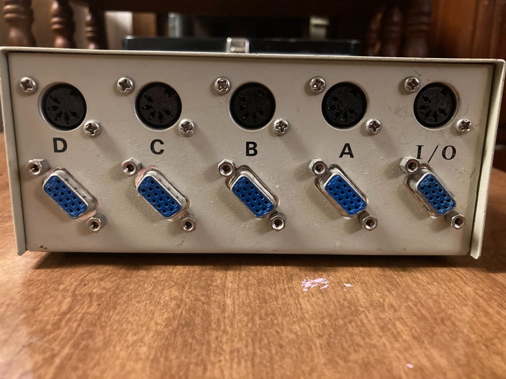 Data Transfer Switch Box, Manual ABCD Input-Output 4-Way