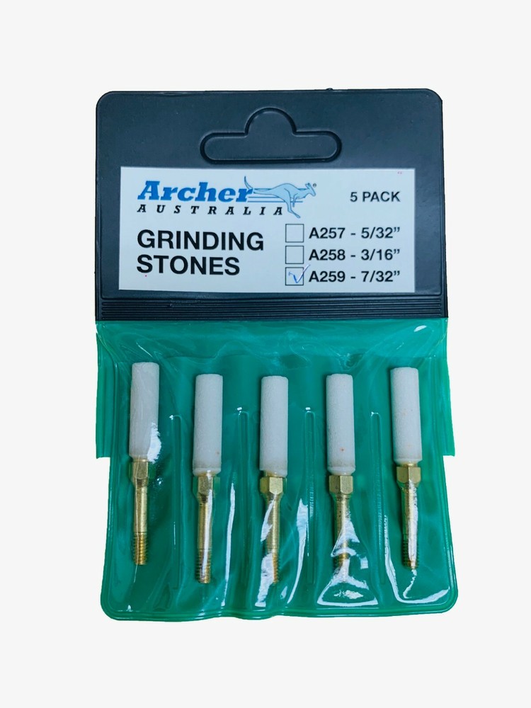 5-PACK CHAINSAW SHARPENING STONE 7/32" THREADED GRANBERG FOR 3/8" PITCH CHAIN