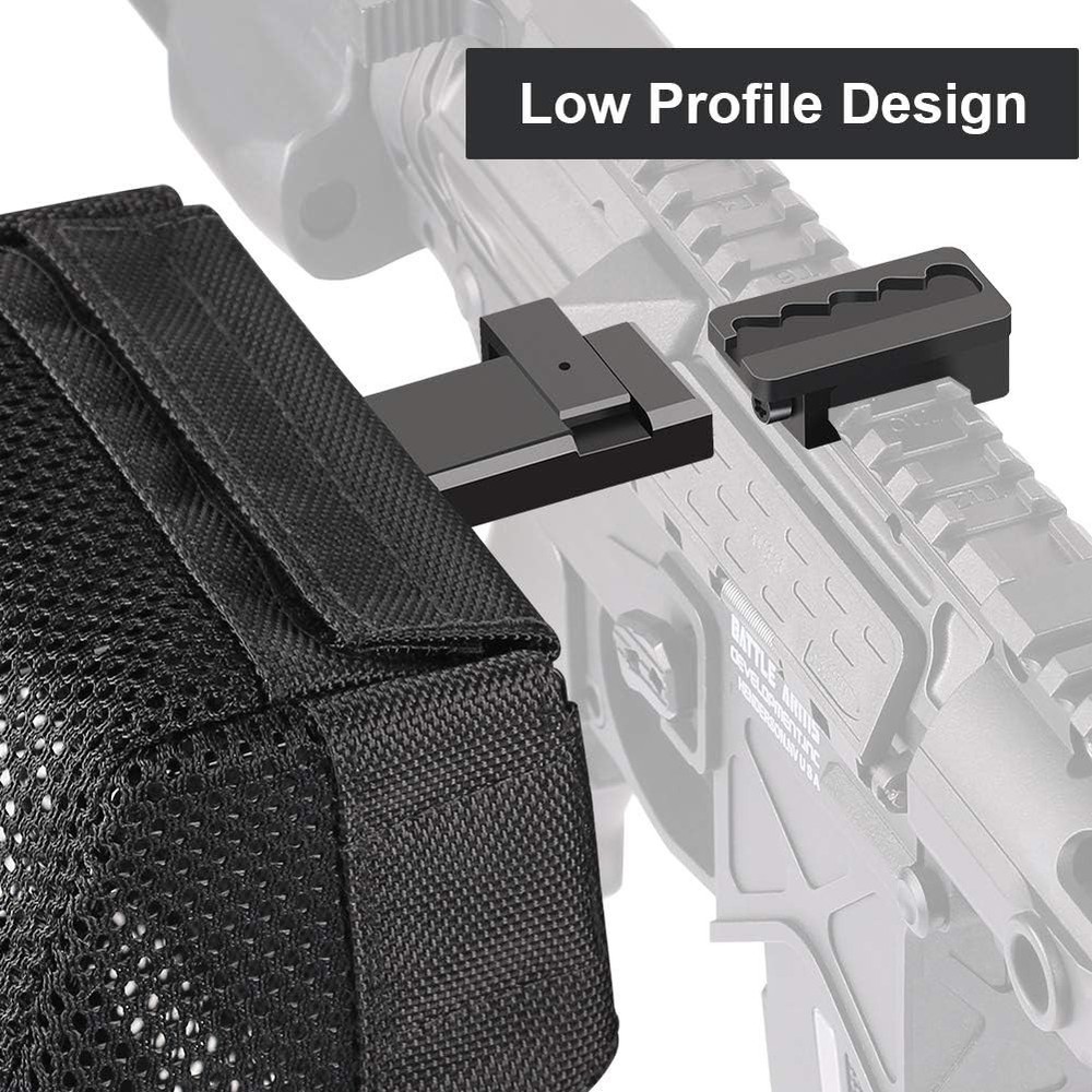 Picatinny rail brass catcher Black