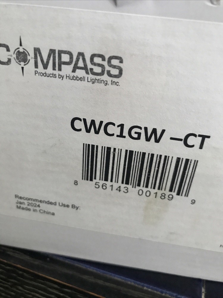 #2 COMPASS CWC1GW-CT LED Exit Sign / Emergency Light Combo Wet Location NEWbox