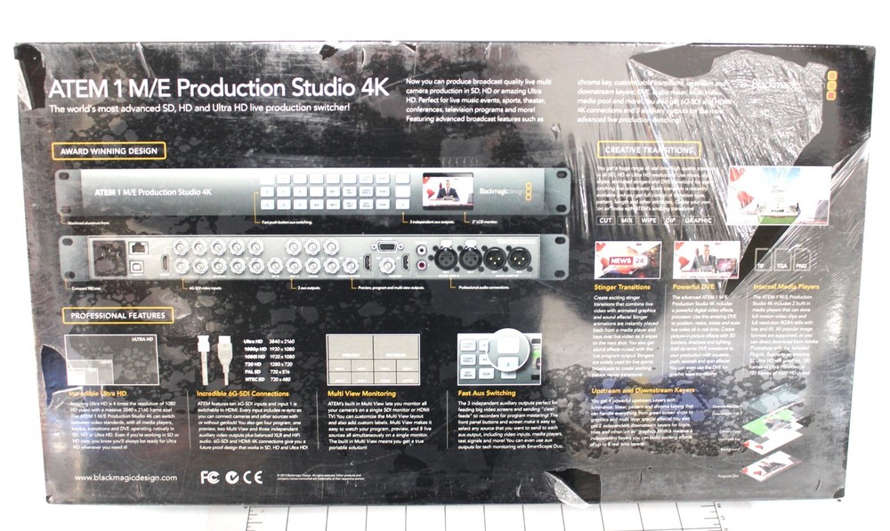 Blackmagic Design ATEM 1 M/E Production Studio 4K Switcher