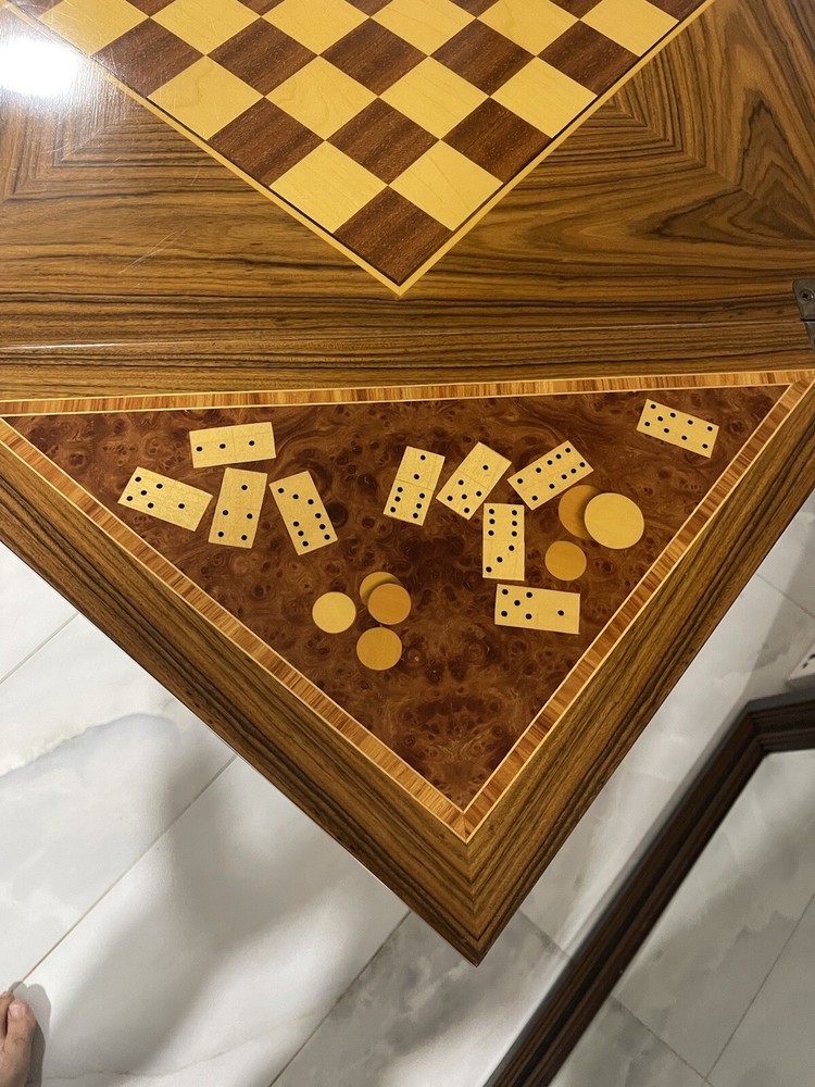 Vintage Colombo Mobili Playing Table Foldable Rose Wood Great Condition 🔥