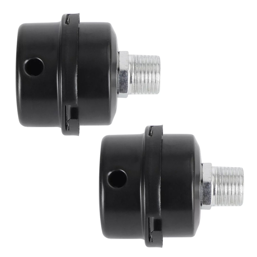 2Pcs 1/2 Inch For Air Compressor Intake Filter Paper Element Replacement