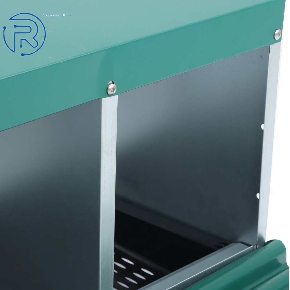 Metal 4 Hole Chicken Nesting Boxes Chicken Egg Laying Nesting Box With Perch