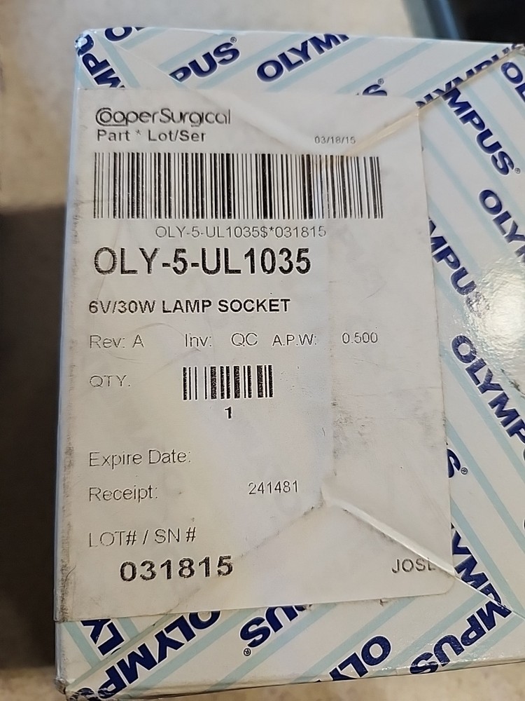 OLYMPUS UL1035 Lamp Socket 6v 30w New